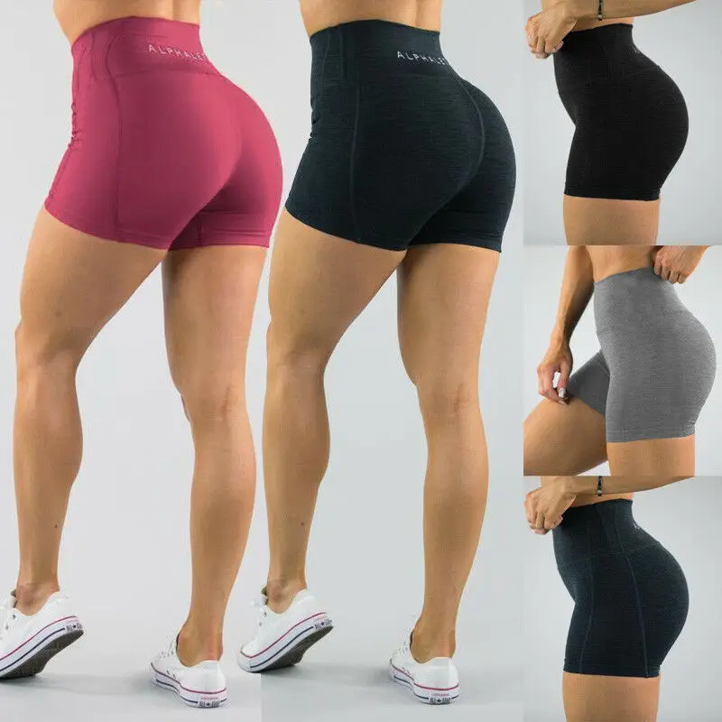 Women's Shorts Elastic High Waist Hot Short Fitness Gym Yoga Hot Shorts Sports Casual Gym Yoga shorts Sportswear Plus Size XXXL