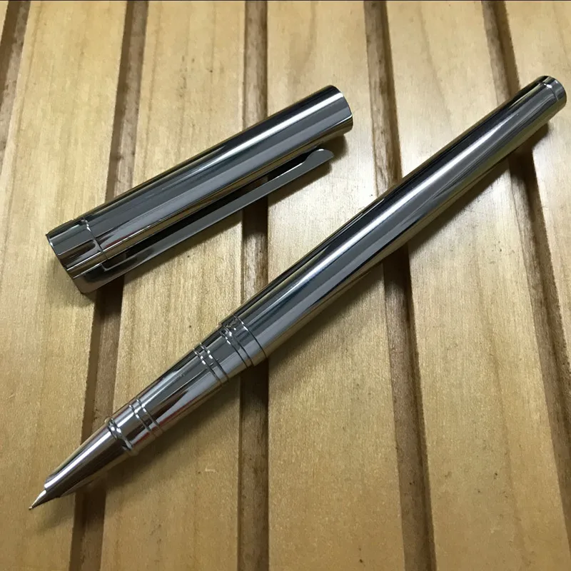 Горячая новинка Jinhao 126 чернильная авторучка с капюшоном полностью серебряного