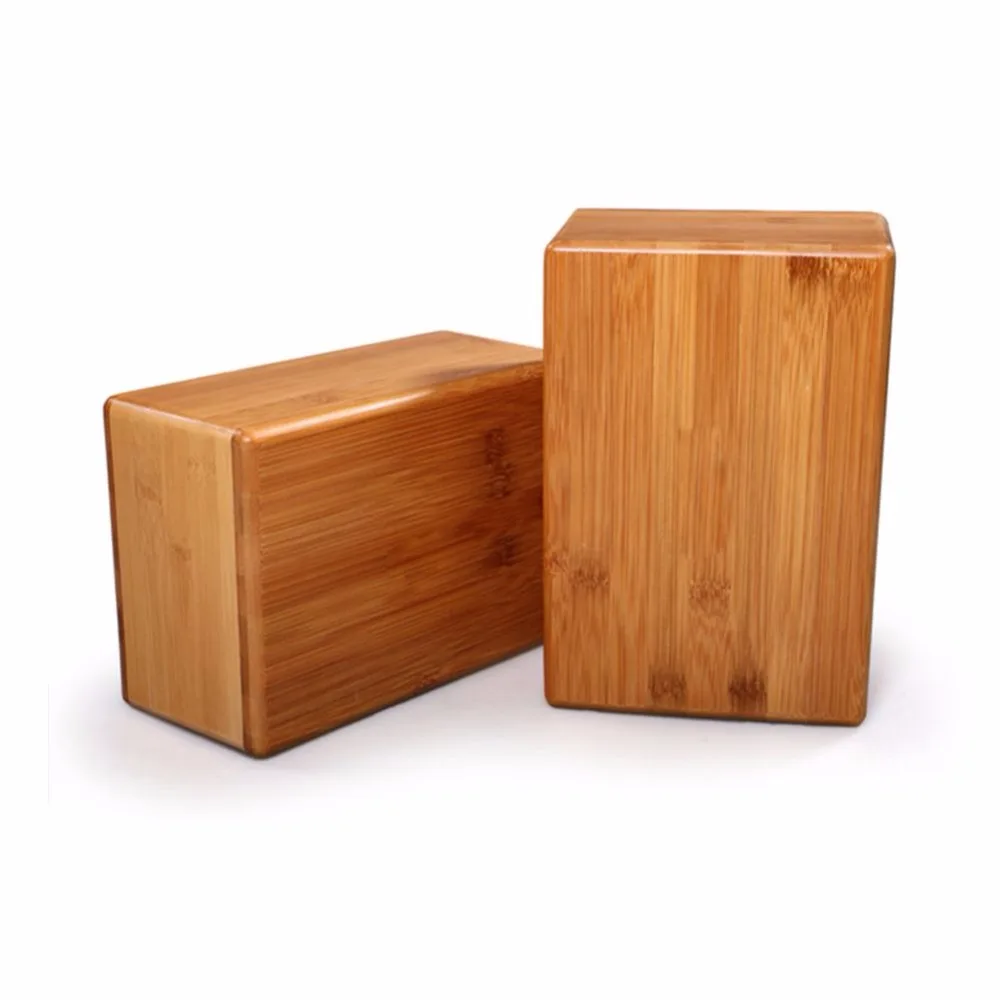 1 шт. новинка Натуральный Бамбуковый блок для йоги высокой плотности кирпичи дома