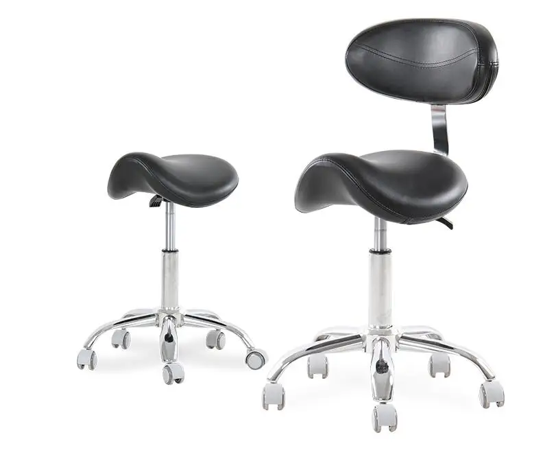 

Dental Mobile Chair Ophthalmic Saddle Chair Doctor's Stool PU Leather Dentist Chair Saddle Stool Rolling Ergonomic Swivel Chair