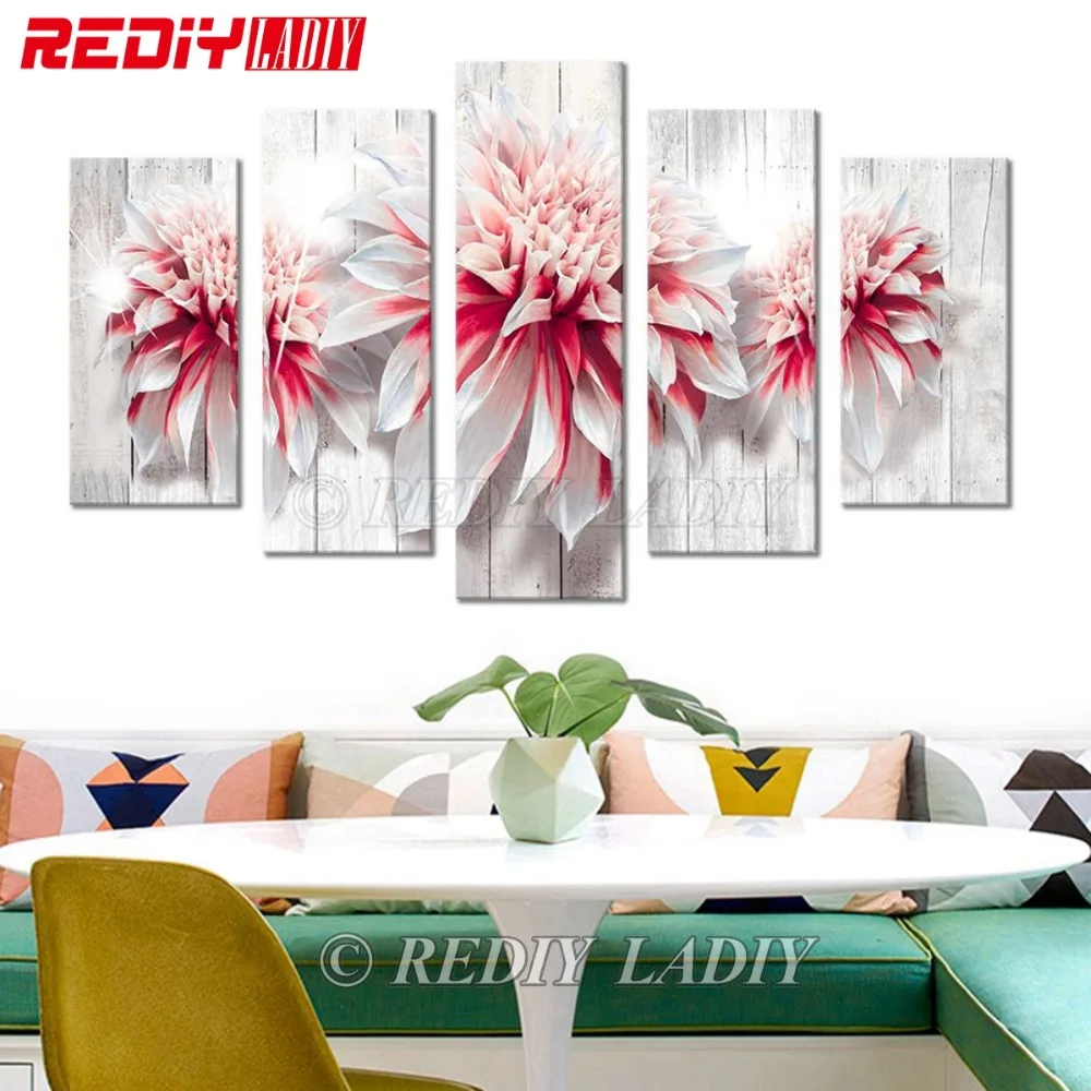 REDIY LADIY алмазов картина Триптих квадратный кристалл бриллиантовой вышивки