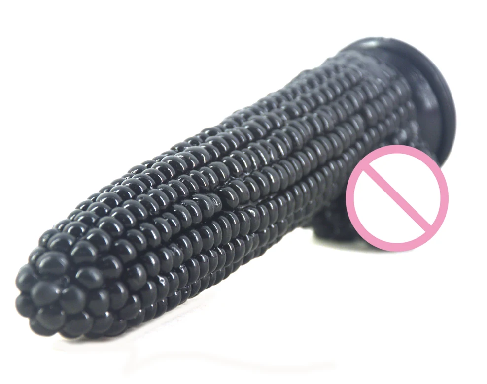 FAAK фаллоимитатор в форме кукурузы присоска поверхность частиц Экстремальная