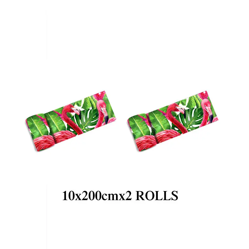 2rolls YOUMAN, фламинго, 3D наклейка, обои, границы, водонепроницаемые, самоклеющиеся, линии талии, стены, границы, наклейка для кухни, ванной комнаты, Декор - Цвет: 2rolls