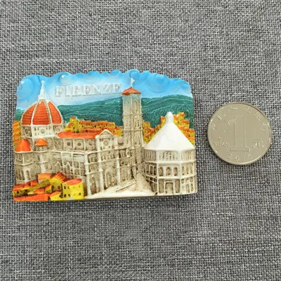 firenze Мир Путешествия Холодильник Магнит Путешествия Сувенир Холодильник стикер украшения 3D магнитная пряжка Малайзия Великобритания Таиланд Париж - Цвет: firenze