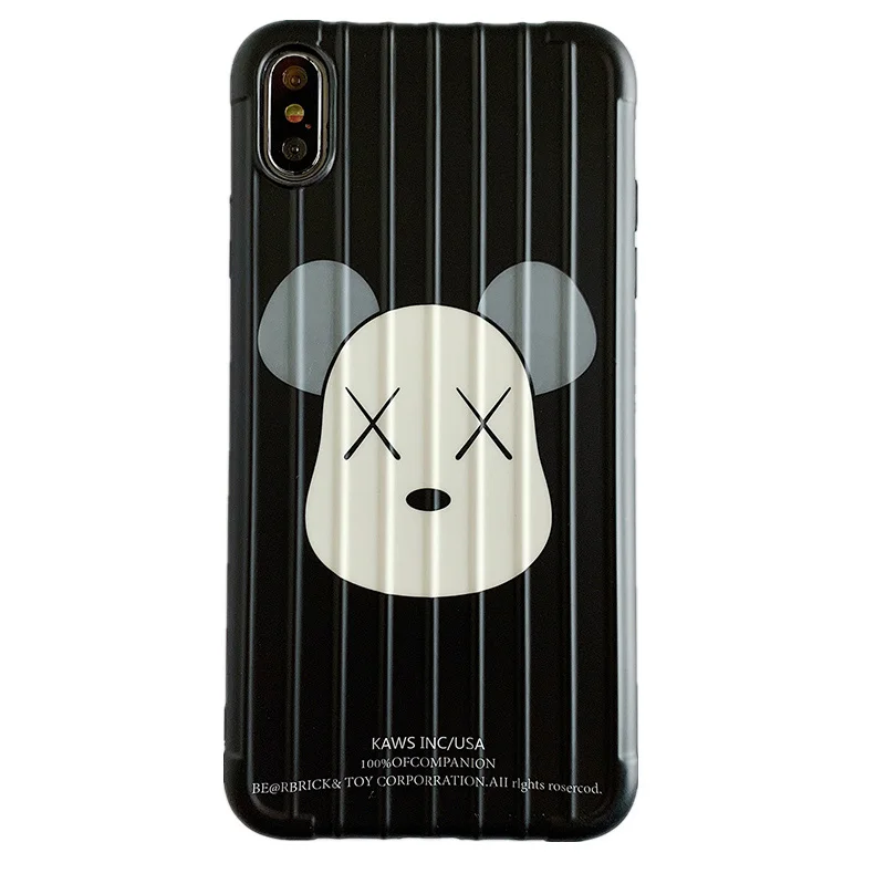 Милый XX Eyes Bear для iPhone Xs XR Max мобильный телефон оболочка iPhone6s 7 8 Plus изогнутая