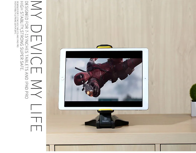 Remax Настольная подставка держатель для iPad Mini 2 3 4/Air 1 2 samsung Aigo lenovo 7-15 дюймов планшет стабильная силиконовая основа противоскользящая