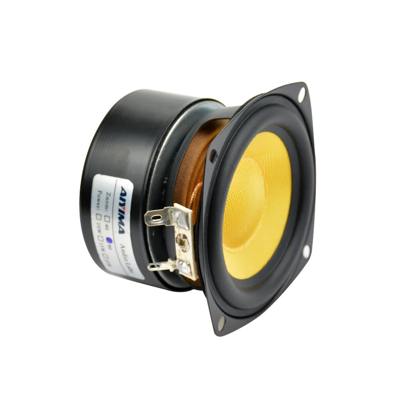 AIYIMA 25 Вт 3 дюйма 2 шт. Полнодиапазонный динамик Midrange бас аудио HIFI стерео
