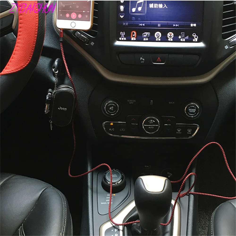 Нейлоновый аудиокабель с разъемом Aux для автомобиля Kia Hyundai Mazda 2 3 5 6 CX7 CX9 Atenza Axela 1