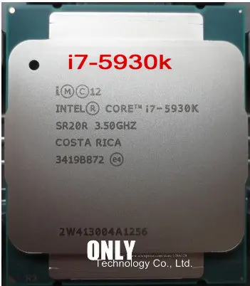 Оригинальный процессор i7 5930K 3 5 ГГц шесть ядер LGA 2011 22 нм 140 Вт рассеянные детали|six