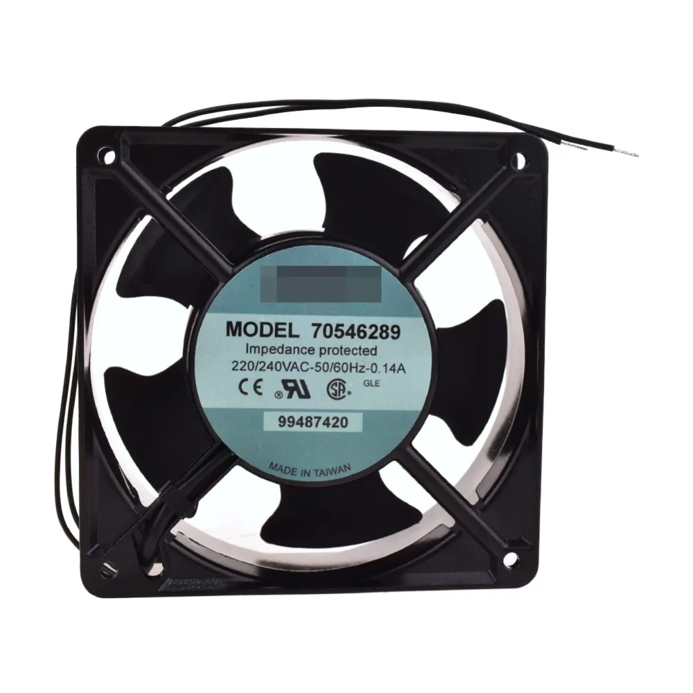 Для Crouzet 70546289 99487420 120*120*38 мм 220V 0.14A Вентилятор охлаждения 2 провода видео телефон