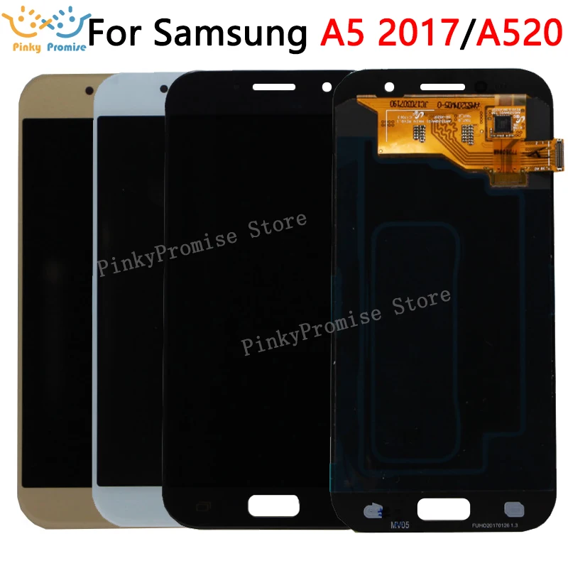 5," для SAMSUNG Galaxy A5 ЖК дисплей A520 A520F SM-A520F дисплей сенсорный экран планшета Ассамблеи Замена для SAMSUNG A520