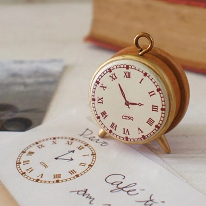 Забавные винтажные стационарные часы в стиле сделай сам деревянные резиновые