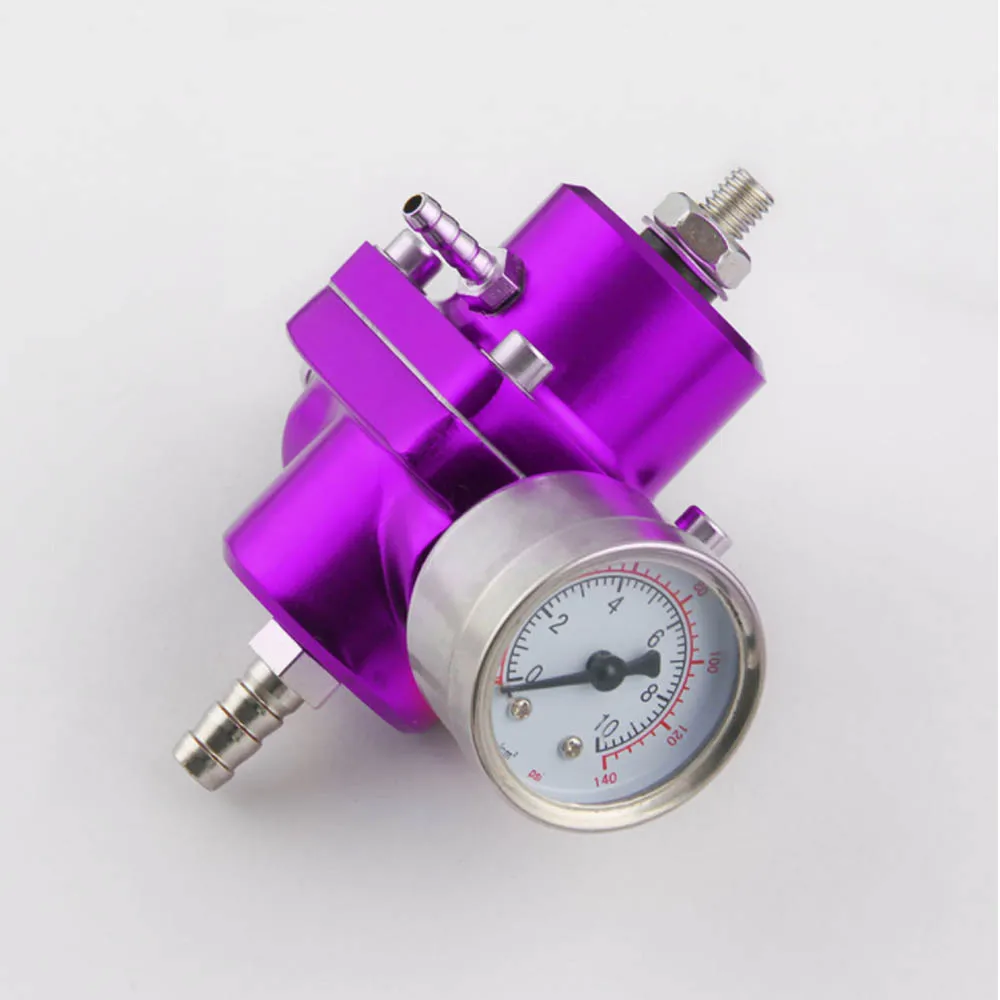 Регулируемый регулятор давления топлива FPR 0-140 Psi масляный манометр+ шланг Комплект Универсальный Jdm для Honda CRV