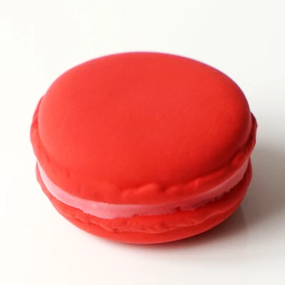 SWEETGO искусственные макраны поддельные Макарон из глины 4,5 см многоцветные украшения торта для витрины фотографии реквизит - Цвет: Red