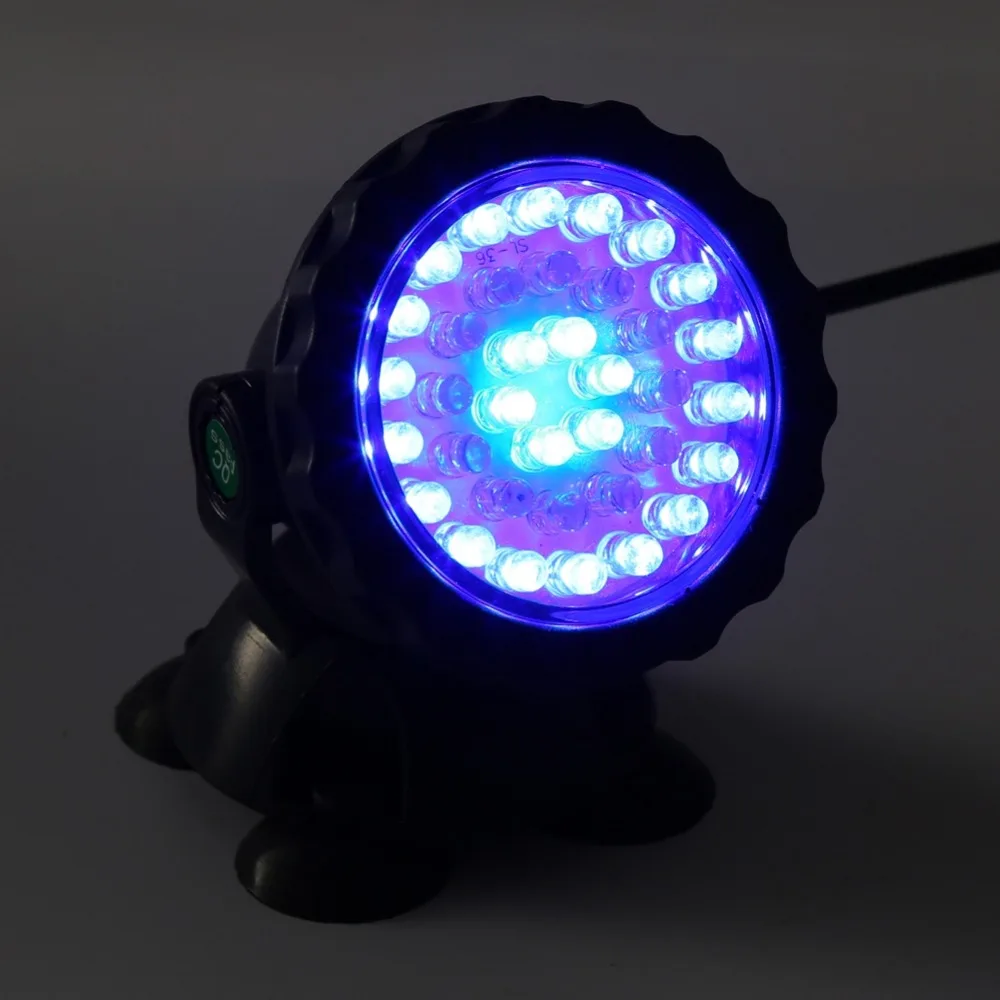 Погружной 36 светодиодный RGB подводный источник света водонепроницаемый аквариум
