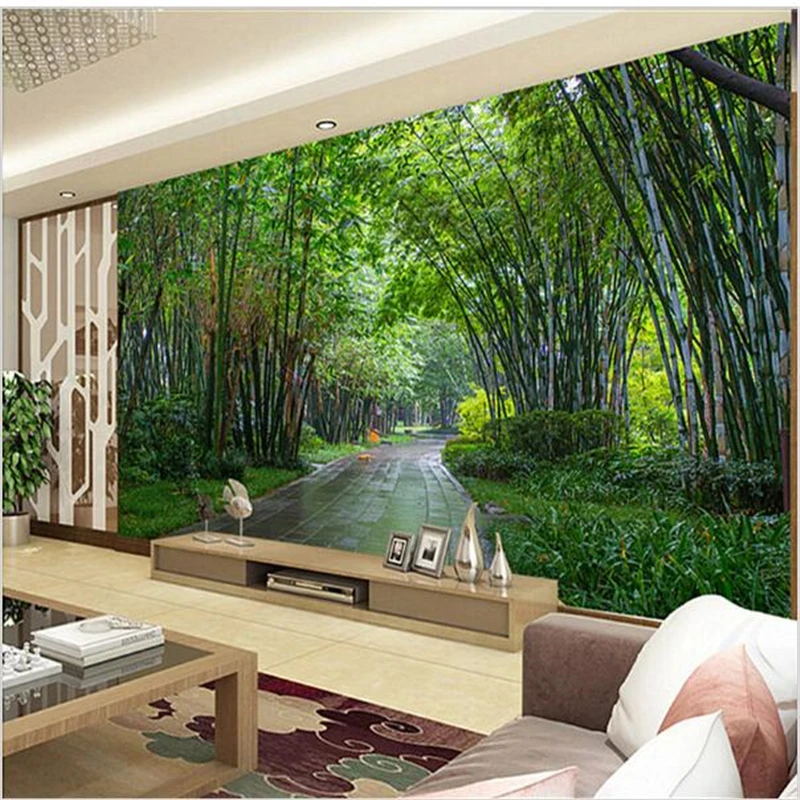 3D обои beibehang под заказ стереоскопические с изображением пасторального пейзажа