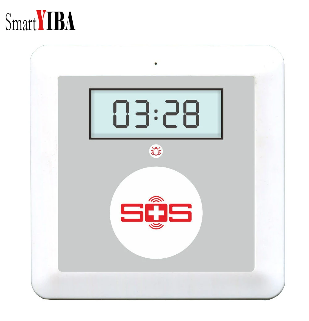 SmartYIBA Touch Keypad Alarm LCD Panel GSM SMS Portable SOS Call Button Emergency Elderly Care Home System Kit | Безопасность и