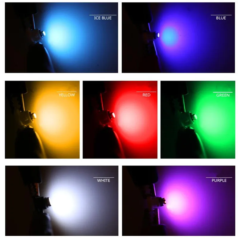 10x T3 T4.2 светодиодный 3030 SMD автомобильный кластерный датчик приборной панели белый лед синий красный розовый зеленый красный панель инструментов светильник Нео клиновидные лампы