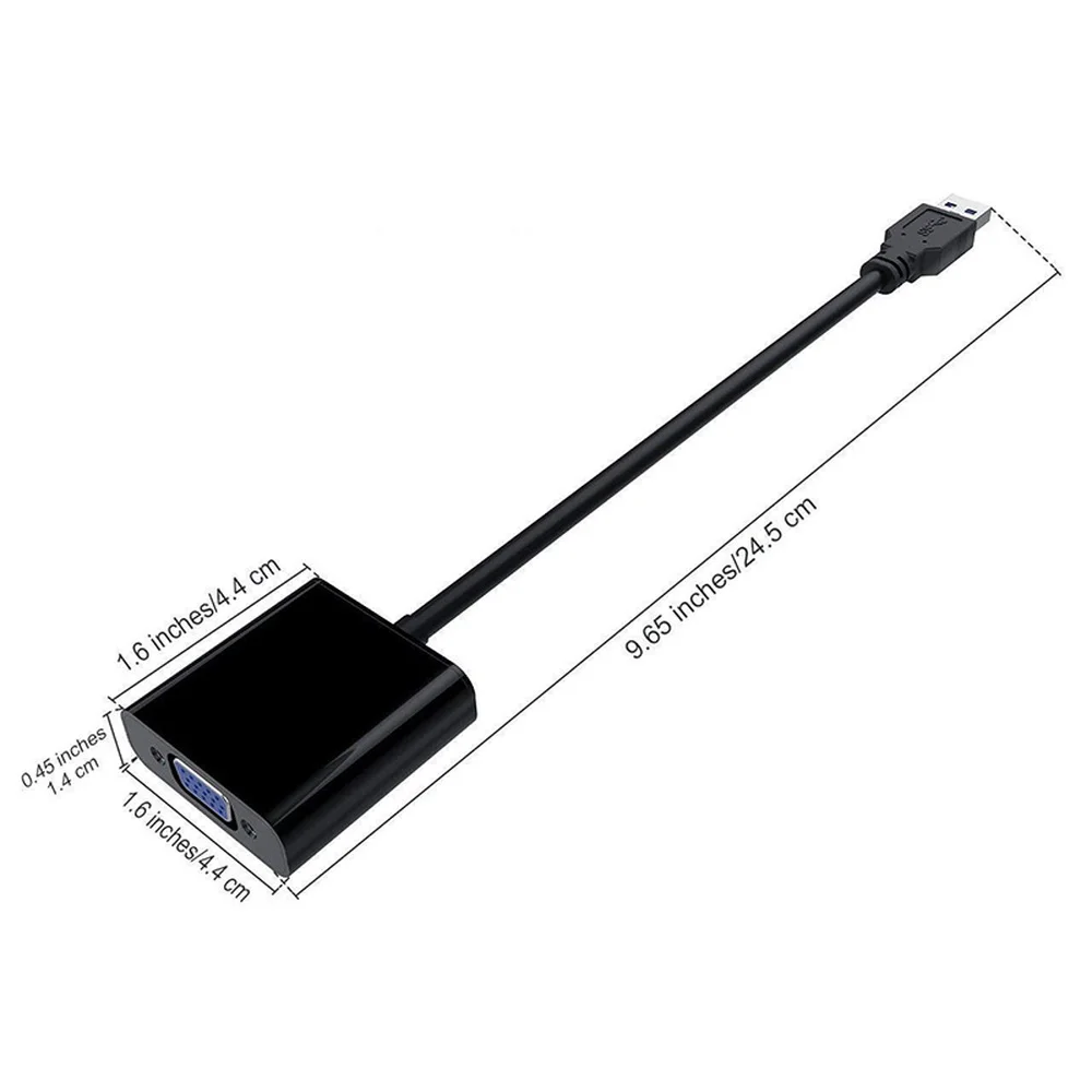 Адаптер с USB 3 0 на VGA внешняя видеокарта мульти дисплей конвертер для настольного