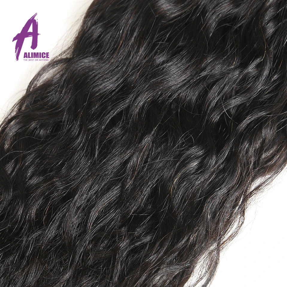 Alimice пряди волос Бразильские влажные и волнистые человеческие волосы 4 сделка 100%