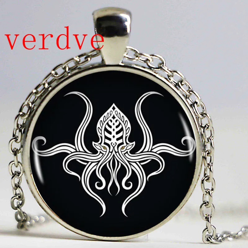 Новинка 1 шт Модный кулон Kraken Cthulhu и ожерелье кабошон винтажная длинная