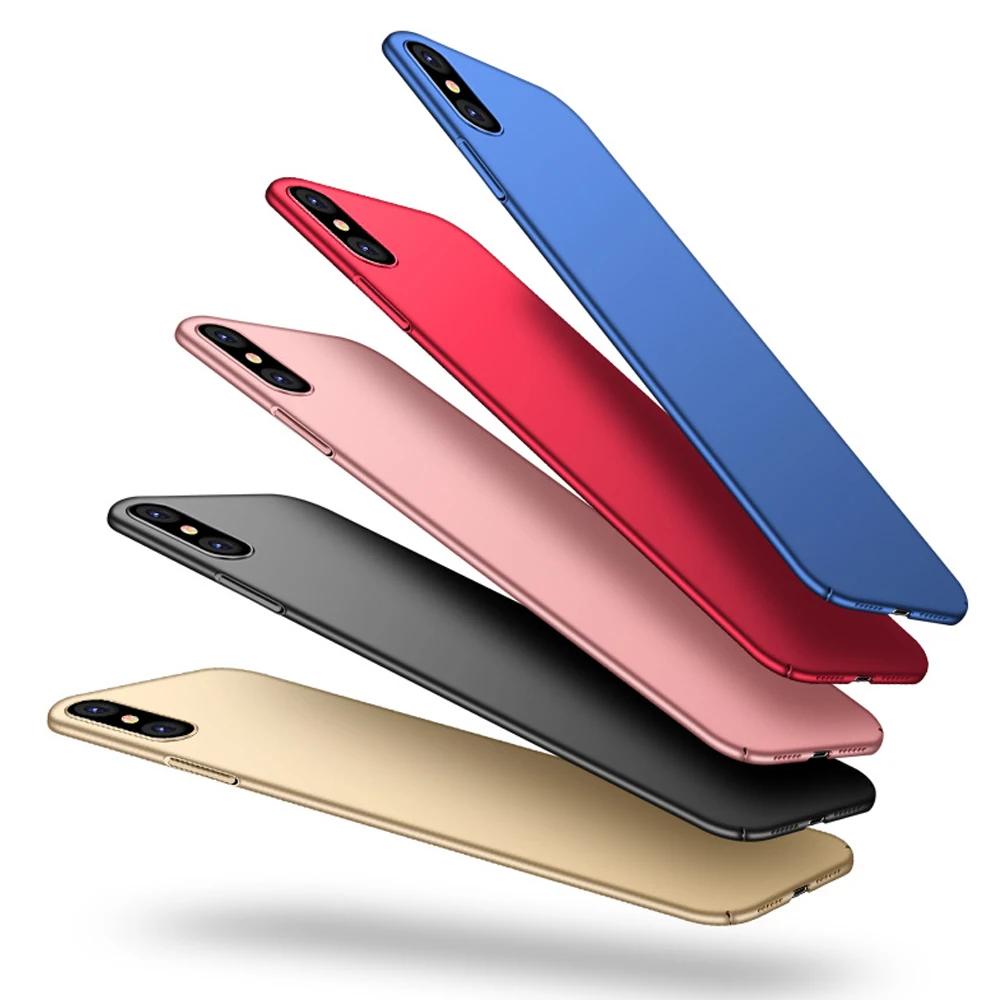 Роскошный простой чехол для телефона iPhone XS XR гладкий матовый Xs max ультрабук 7 8 Plus |