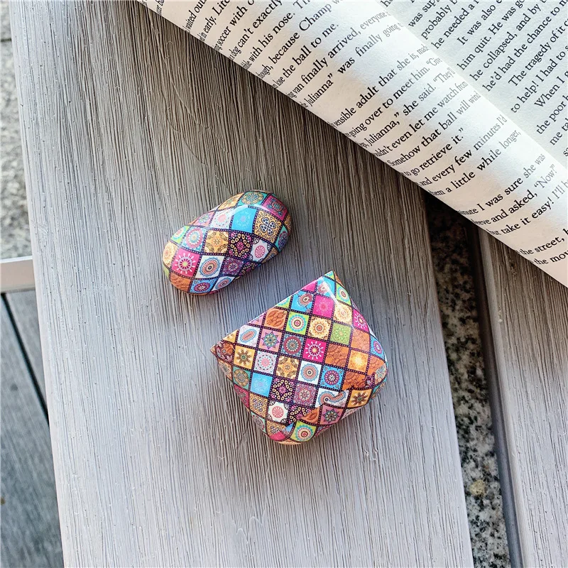 Для AirPods чехол Мандала Ретро цветок жесткий пластик беспроводной Bluetooth кожухи
