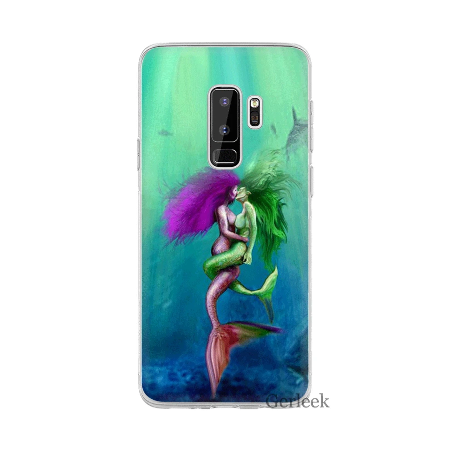 Чехол Desxz Mermaid Love для Samsung Galaxy S3 S4 S5 S6 S7 Edge S8 S9 S10 Plus S10e | Мобильные телефоны и