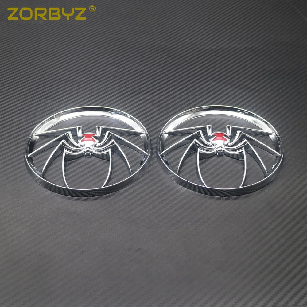 ZORBYZ 1 пара хромированных колонок в виде паука накладка гриля для Harley Electra Street Glide