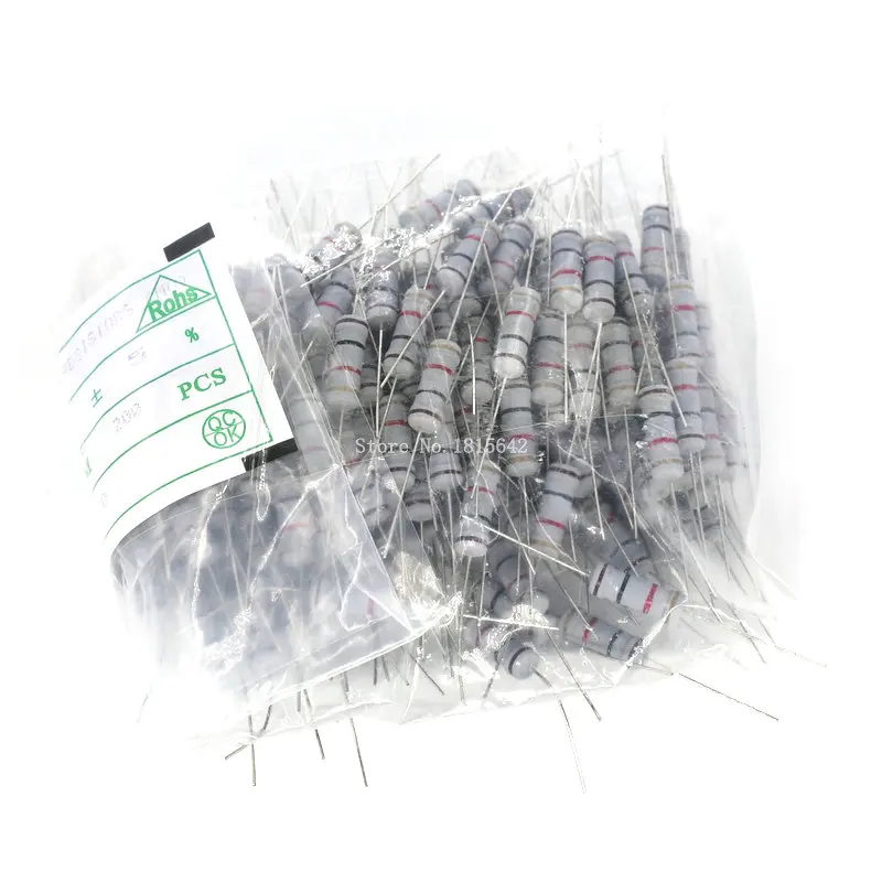 20PCS 2W 33ohm 5% Resistor / 33R ohm Carbon film resistor +/- Color ring resistance Wholesale Electronic | Электронные