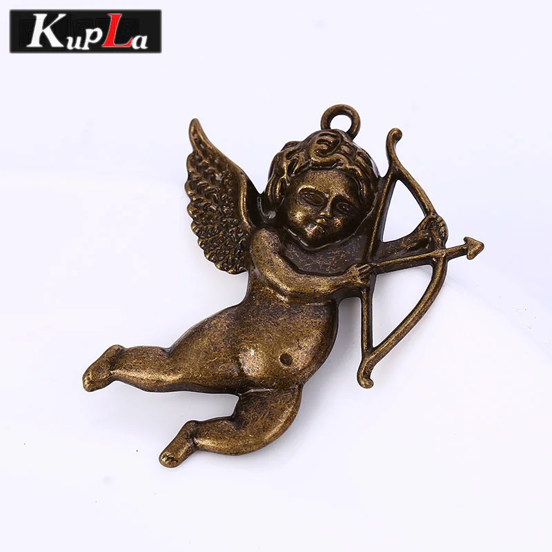 Kupla милые амулеты для Купидона винтажные металлические с ангельским амулетом