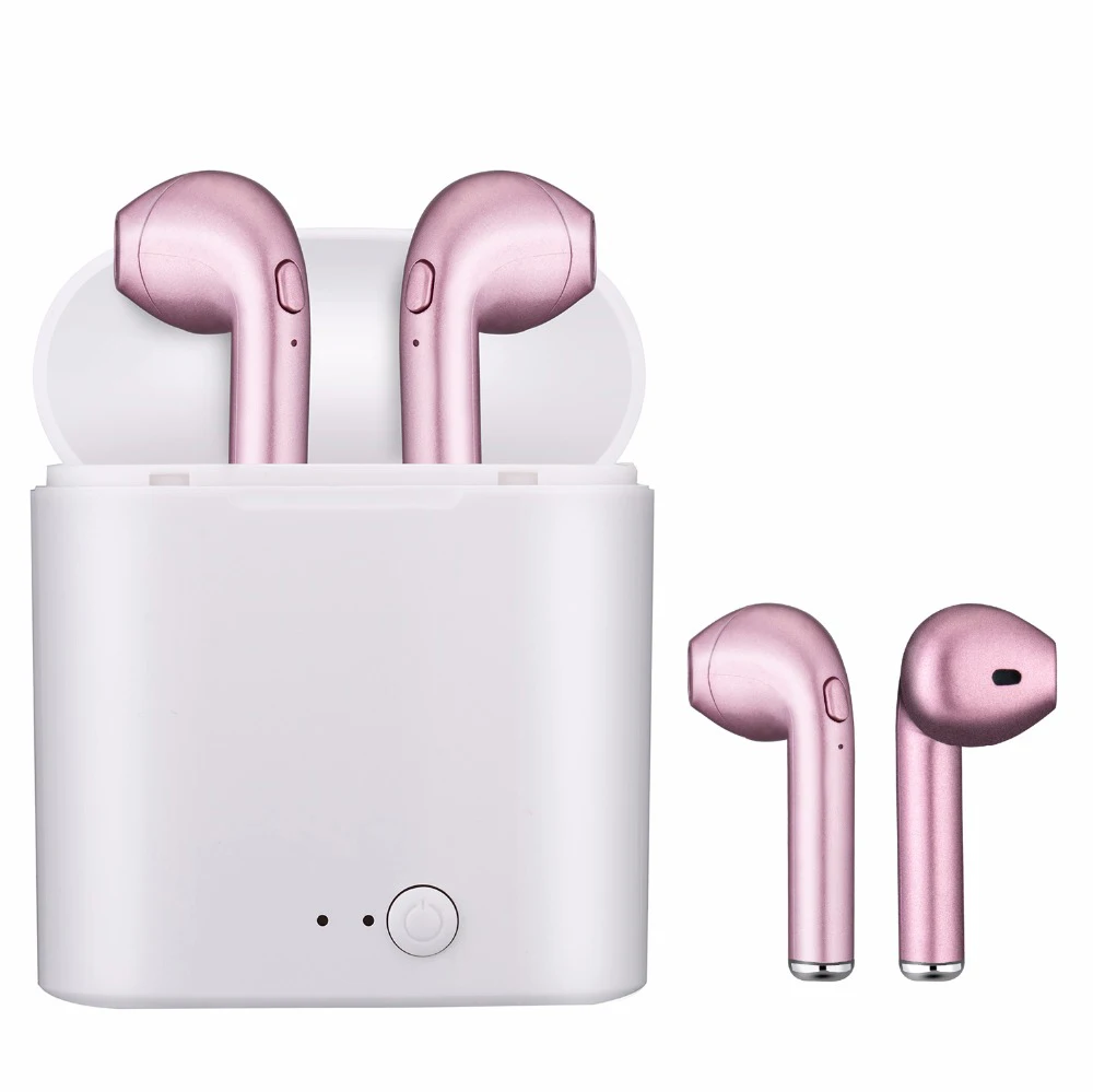 I7 i7s tws наушники в ухо Bluetooth Binau беспроводные гарнитура с MicPhone для всех смартфонов |
