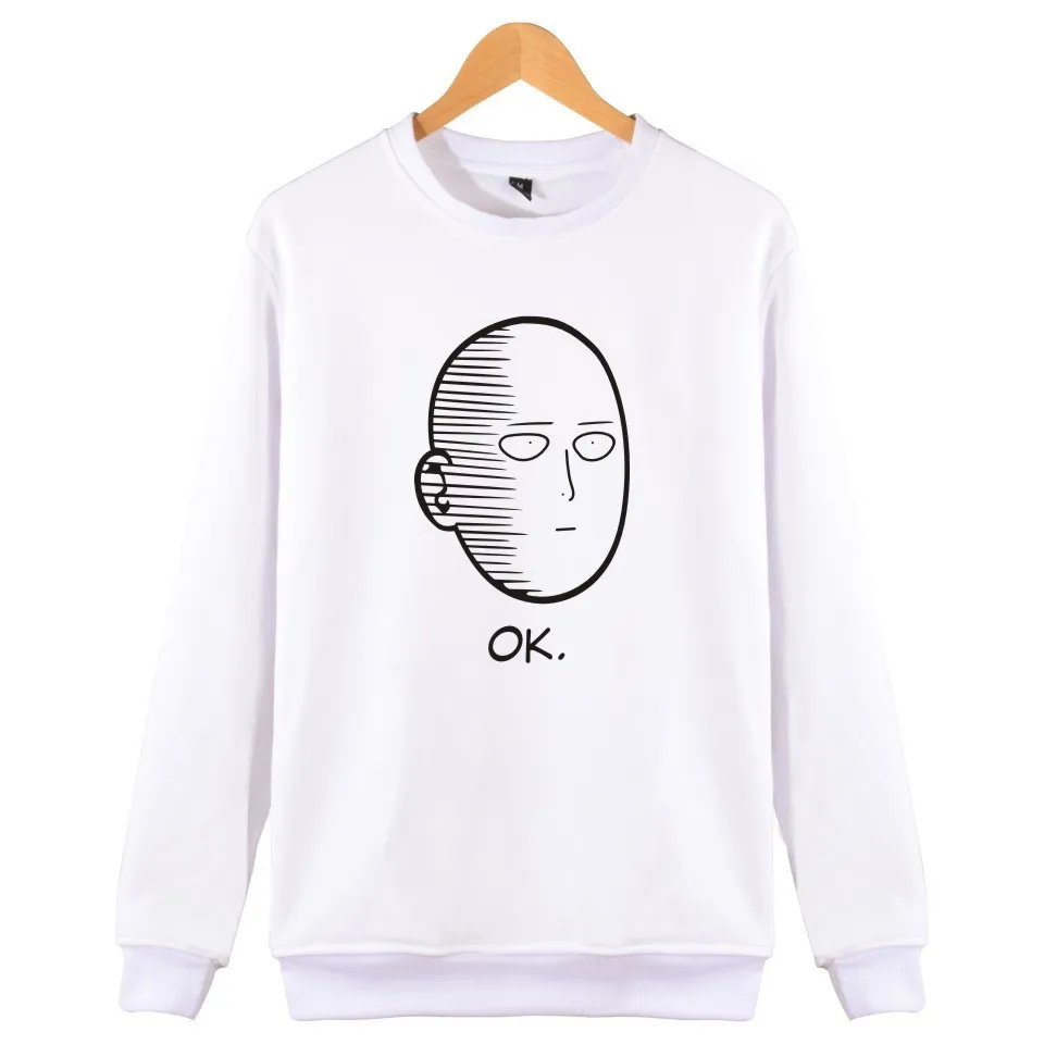 One Punch Man Hero Saitama Oppai Аниме толстовки пуловер флисовая толстовка мужская и женская