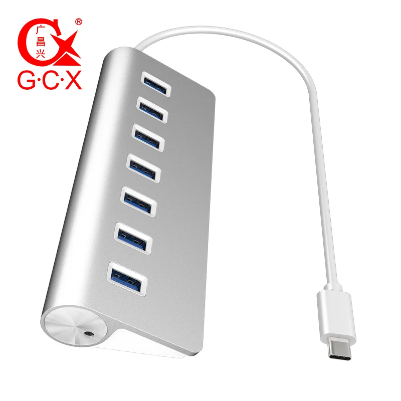 USB C концентратор 4 порта 7 портов Тип разветвитель алюминиевый корпус 3 0 для Macbook Pro