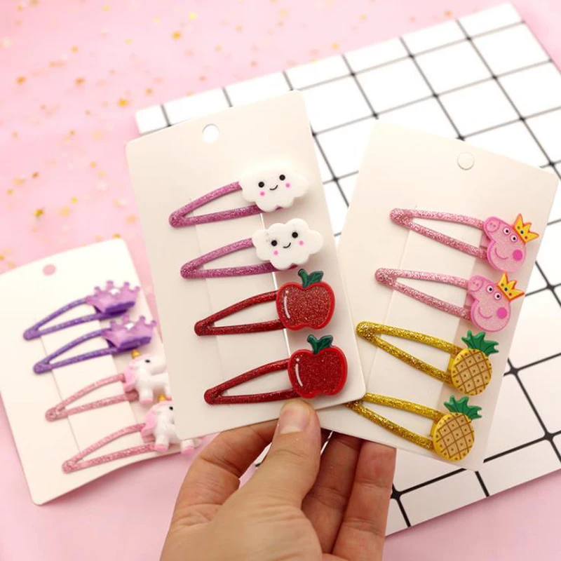 В виде единорога из мультфильма детские заколки для волос девочек ананасов и