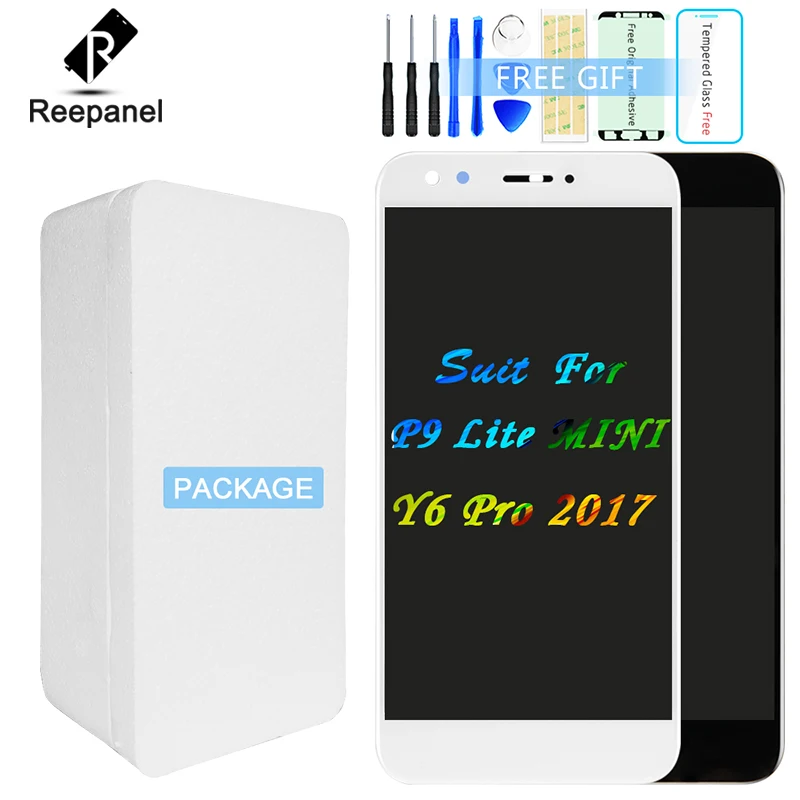 Для P9 Lite Мини ЖК дисплей Замена сенсорный экран матрица дигитайзер сенсор стекло