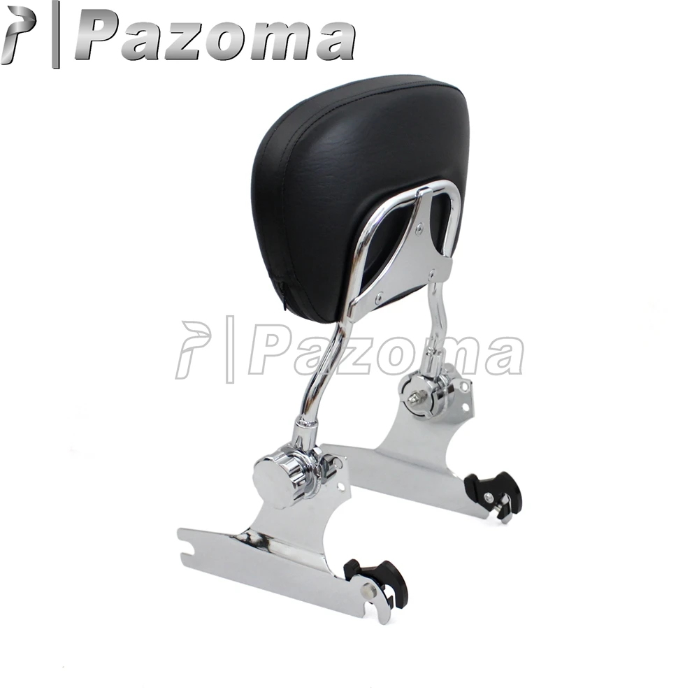 Хромированная регулируемая съемная спинка для мотоцикла багажная стойка Harley