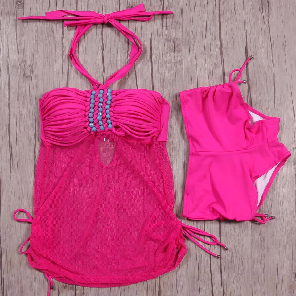 TQSKK 2019 Halter Top Платье-бикини женский купальник сексуальный комплект бикини