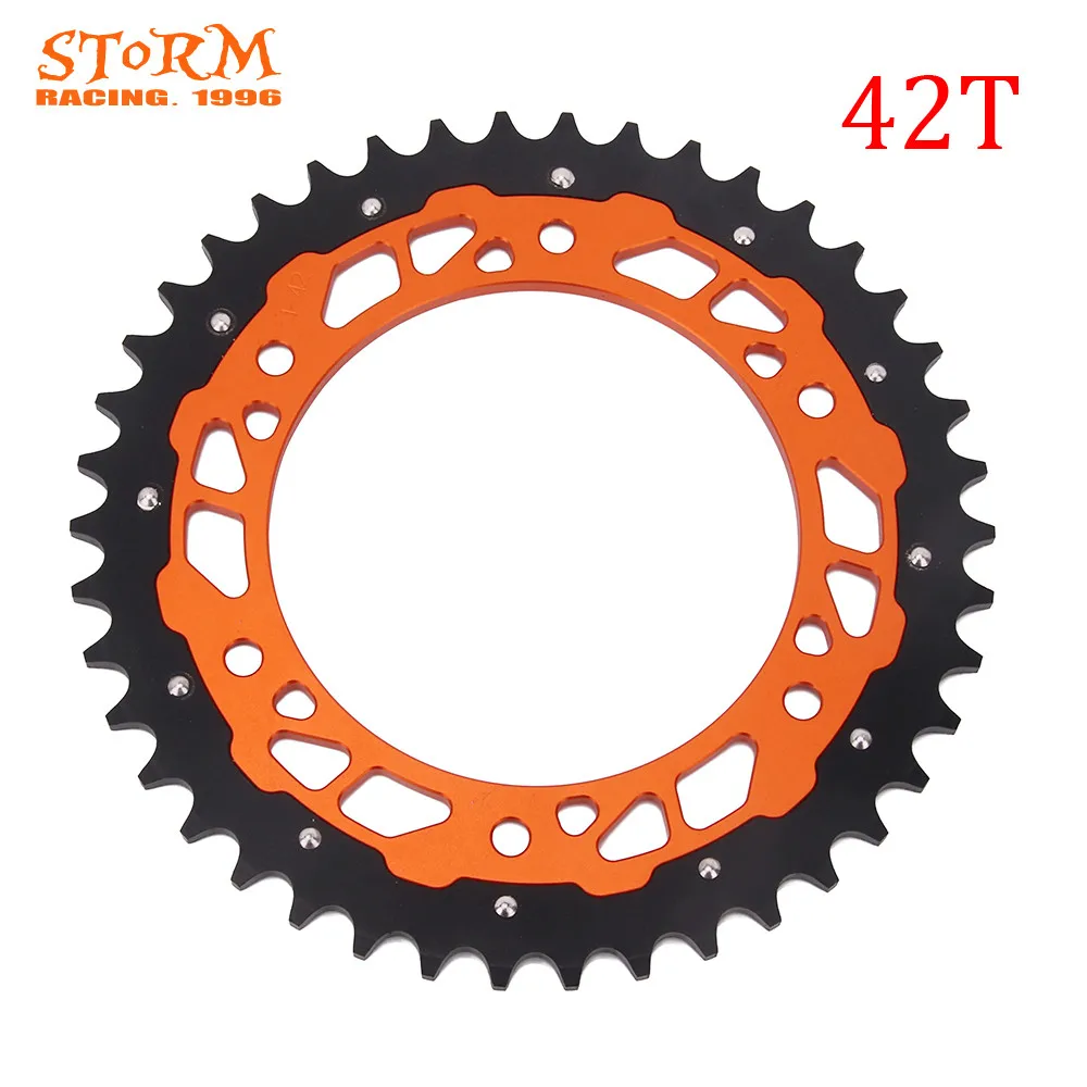 42 44 45 46 47 48 49 50 51 52 T Teeth Rear Chian Sprocket For KTM MX SX XC XCW LC4 SXF XCF DUKE SMR 300 350 400 450 505 525 530