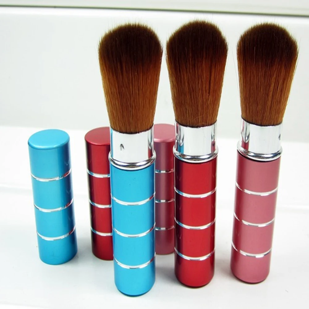 1 шт. профессиональная Выдвижная купольная кисть для румян алюминиевая Тональная