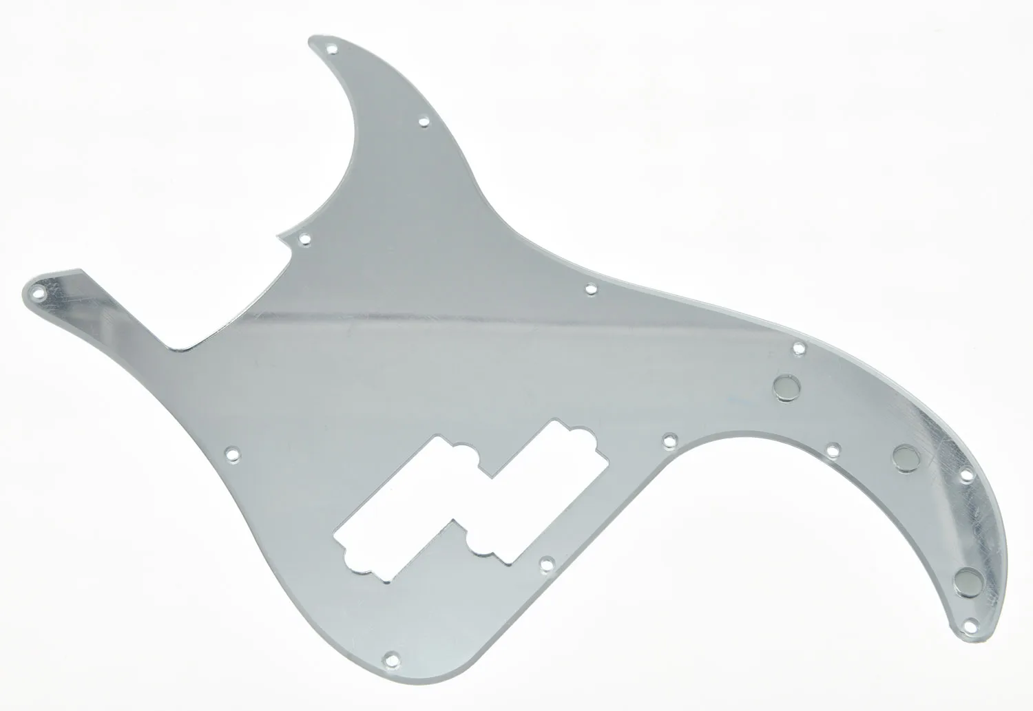 Placa de Pickguard Adequada com Precisão para Baixo de Guitarra Pickguard Prata Espelho Bass p