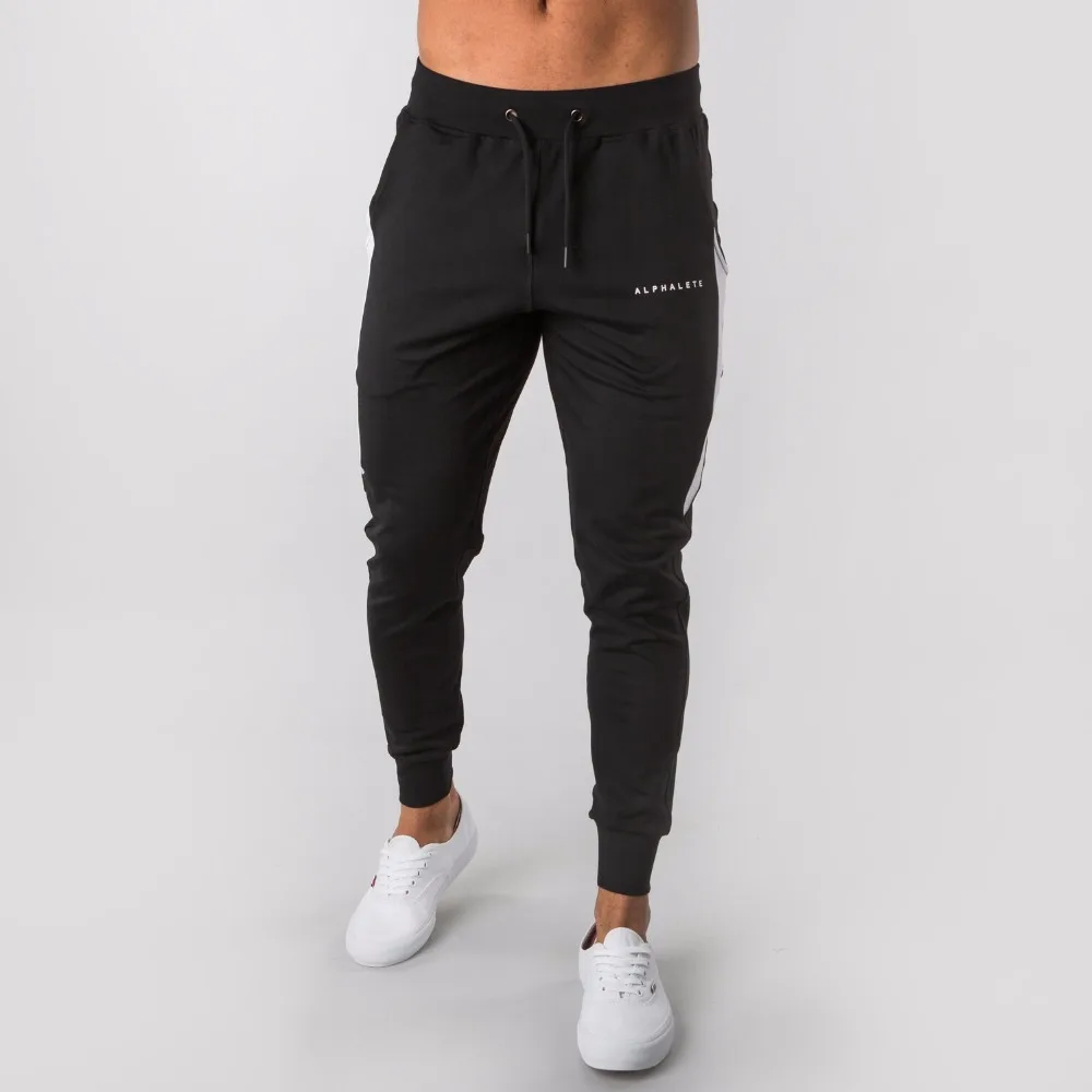 2019 New ALPHALETEGyms Mens Joggers Pants Fitness Casual Fashion Brand Sweatpants Bottom Snapback Men | Мужская одежда