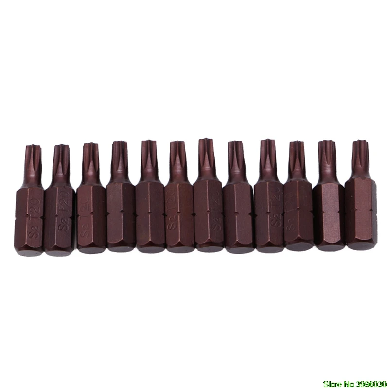 Модные 12 шт 25 мм 1/4 "шестигранный хвостовик Магнитный T20 Torx безопасности