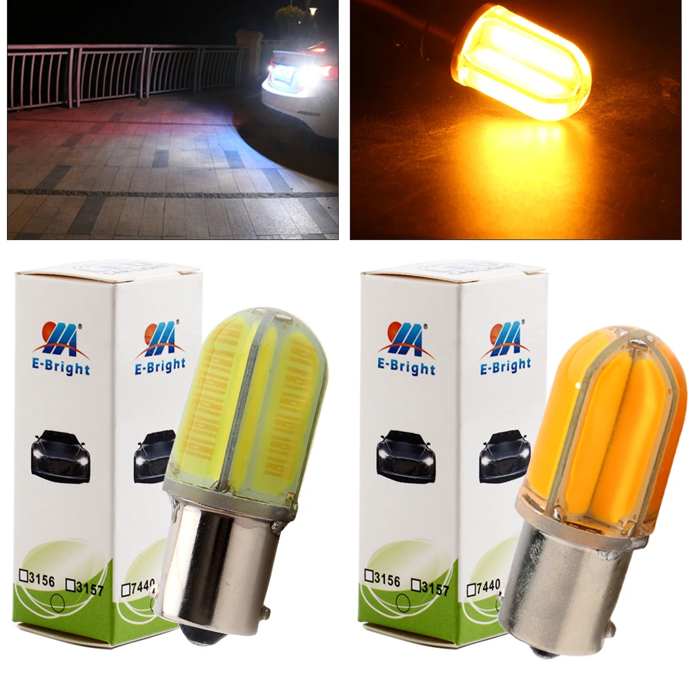 YM E Bright 2 шт. 1156 BA15S P21W 1157 BAY15D P21/5 Вт Светодиодный светильник для указателей поворота