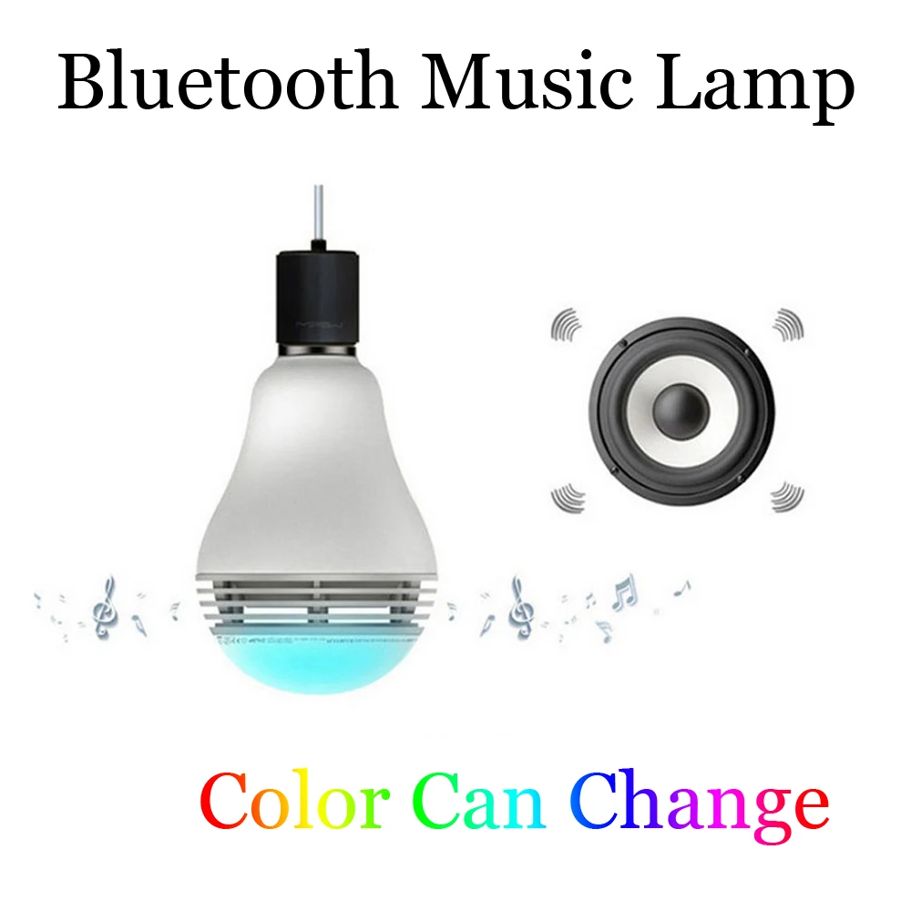 ПРИЛОЖЕНИЕ Смартфона Контролируемой Bluetooth 4.0 Smart LED Лампы Спикер Музыкальный