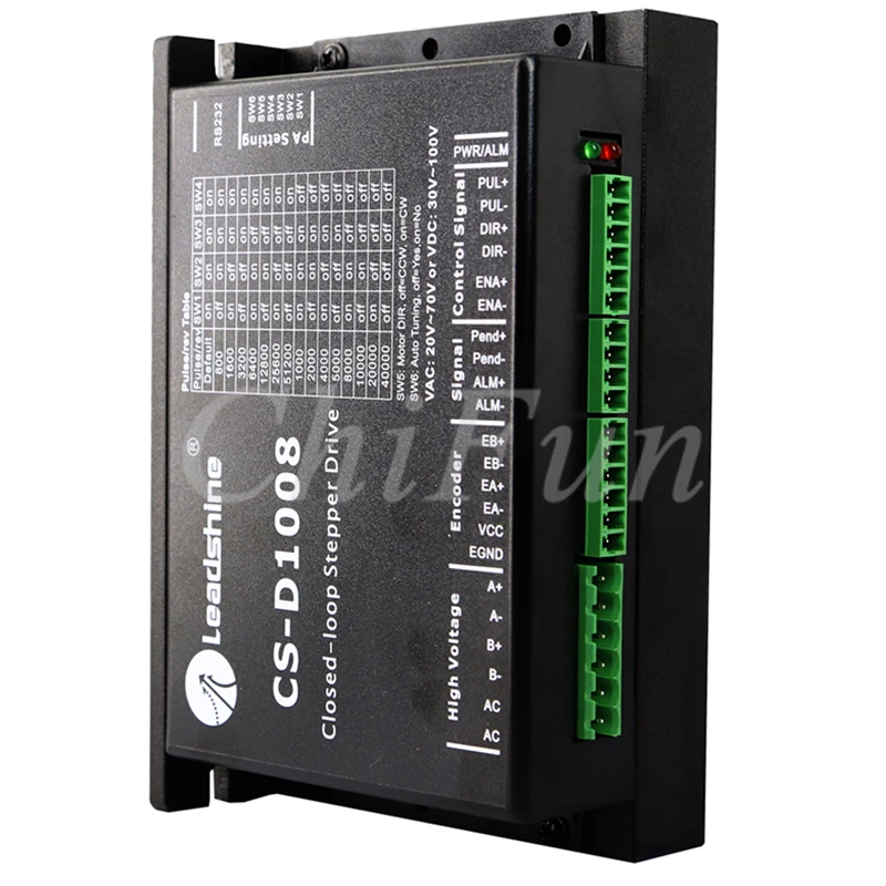 Драйвер шагового сервопривода leadshine NEMA34 CS-M23445-S + CS-D1008 комплект с 2-фазным шаговым