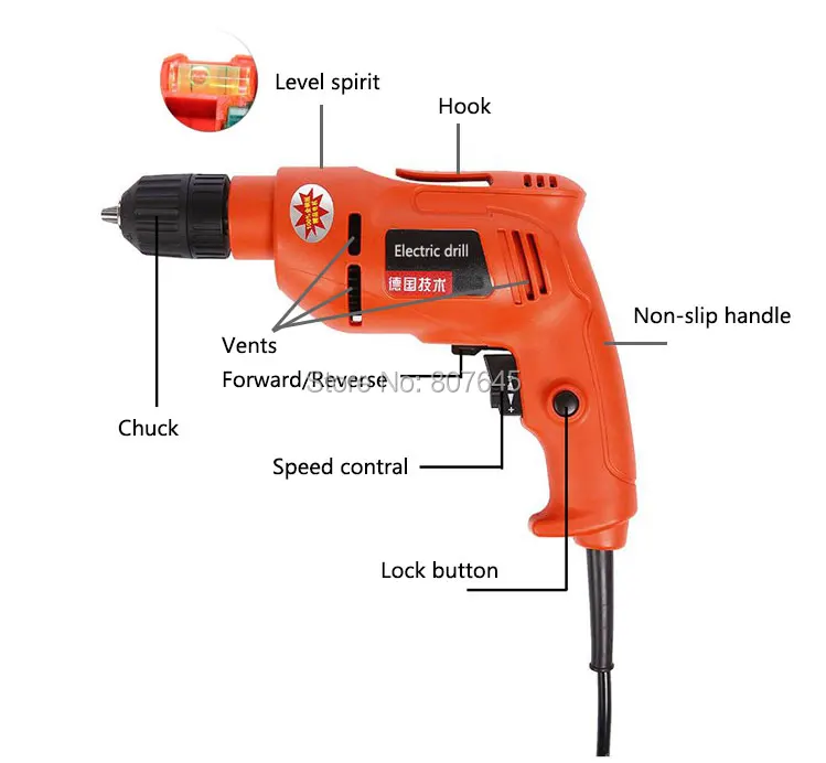 620 Вт Электрический Ударная дрель/Мощность дрель/электродрель | Инструменты