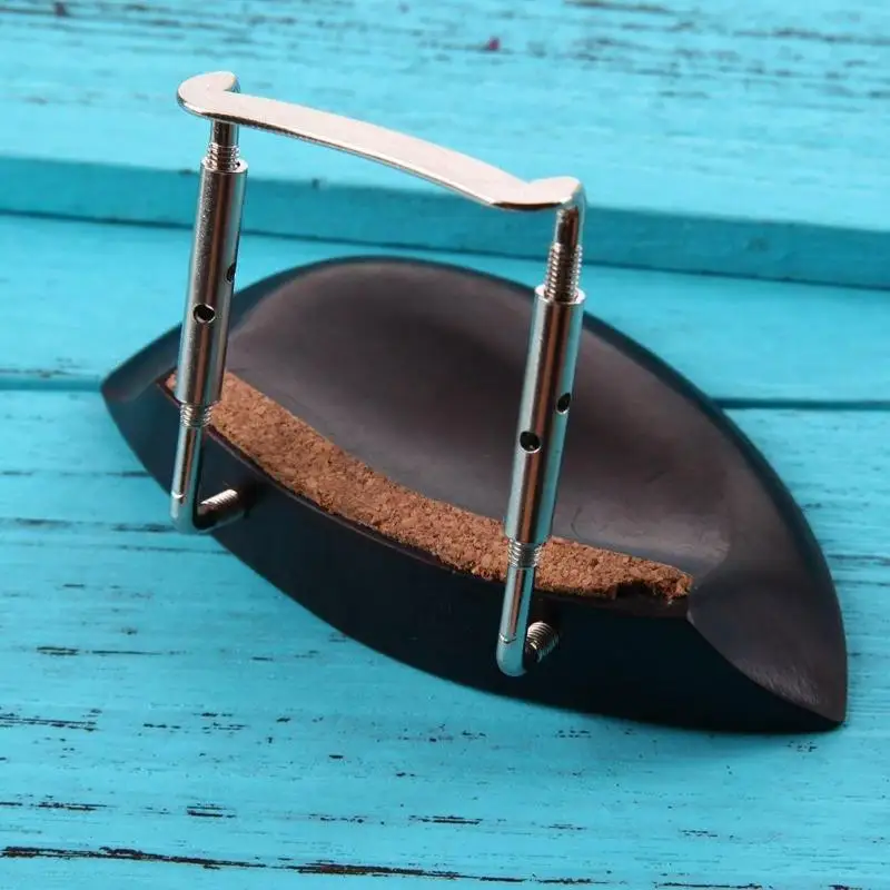 1pcs Ebony Wood Fiddle Chin Rest Chinrest for 4/4 Violin Black High Quality Musical Instruments Violin Parts Accessories