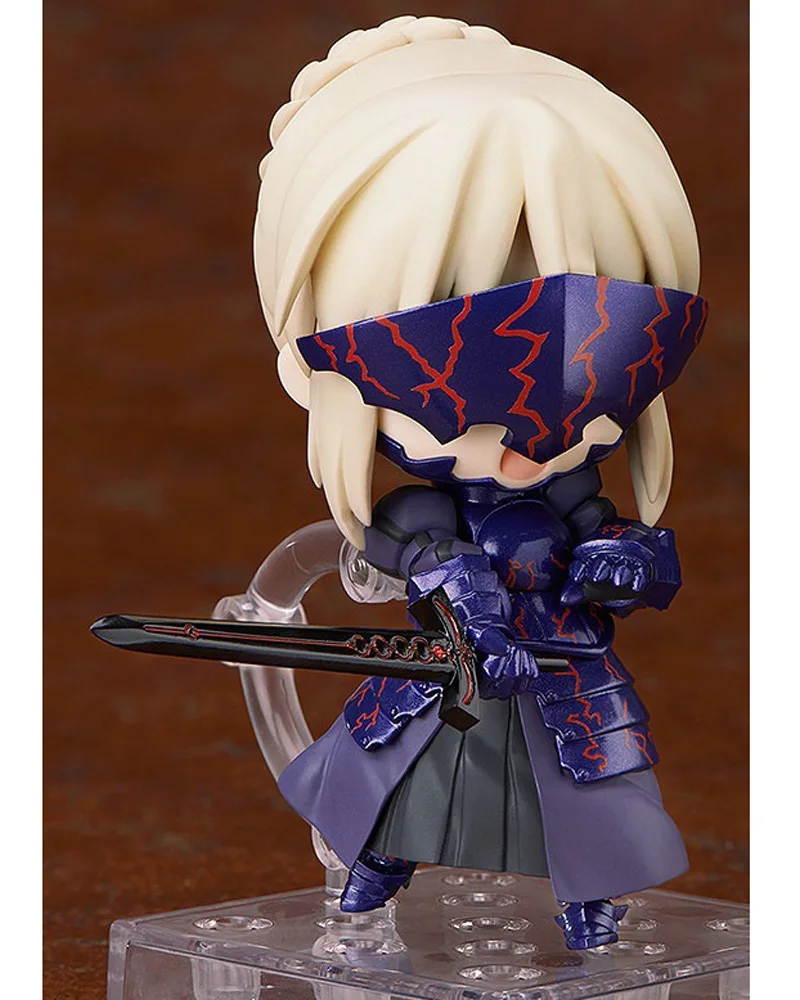 Японский Аниме Фигурки Симпатичные Nendoroid Fate Stay Night Black Сабер Модель Игрушки 10 СМ