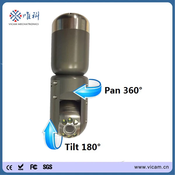 Кабель 100 м из стекловолокна с нажимным стержнем нержавеющая сталь